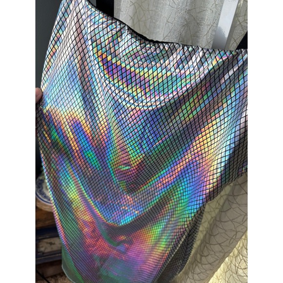 Charlotte Russe Holographic Bodycon Mini Dress – Size‎ L - Picture 3 of 6